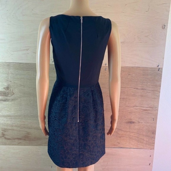 Erin Fetherston Sheath Dress Black Floral Lace - Picture 4 of 7